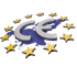 CE Logo über Landkarte. Umgeben von Sternen wie bei der Europäischen Union. Steht für die CE-Konformitätsbewertung für Maschinenbauunternehmen in Deutschland