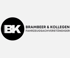 Logo von Brambeer & Kollegen Fahrzeugsachverständiger: Schwarzer Kreis mit weißem „BK“, daneben Text.