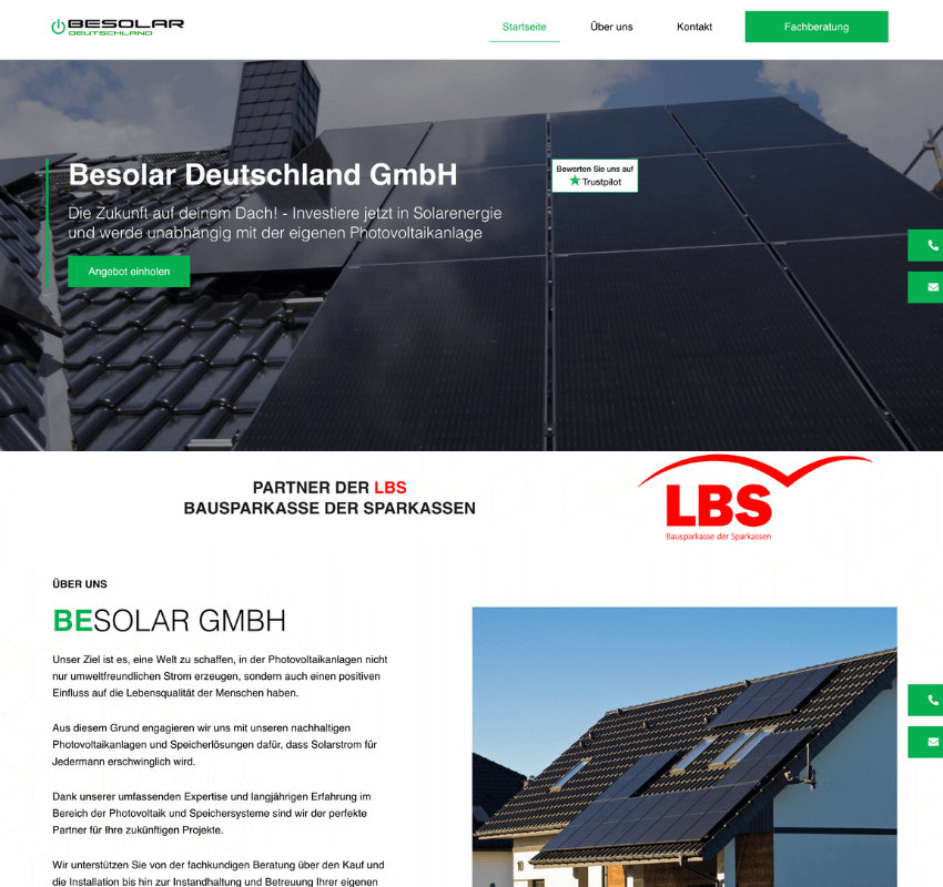 Vorher Website