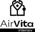 Logo: Haus mit Kreuz und Stethoskop, darüber „AirVita“ und „intensiv“.