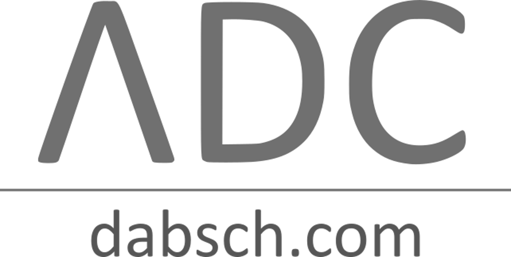 ADC-Logo mit "dabsch.com" darunter.