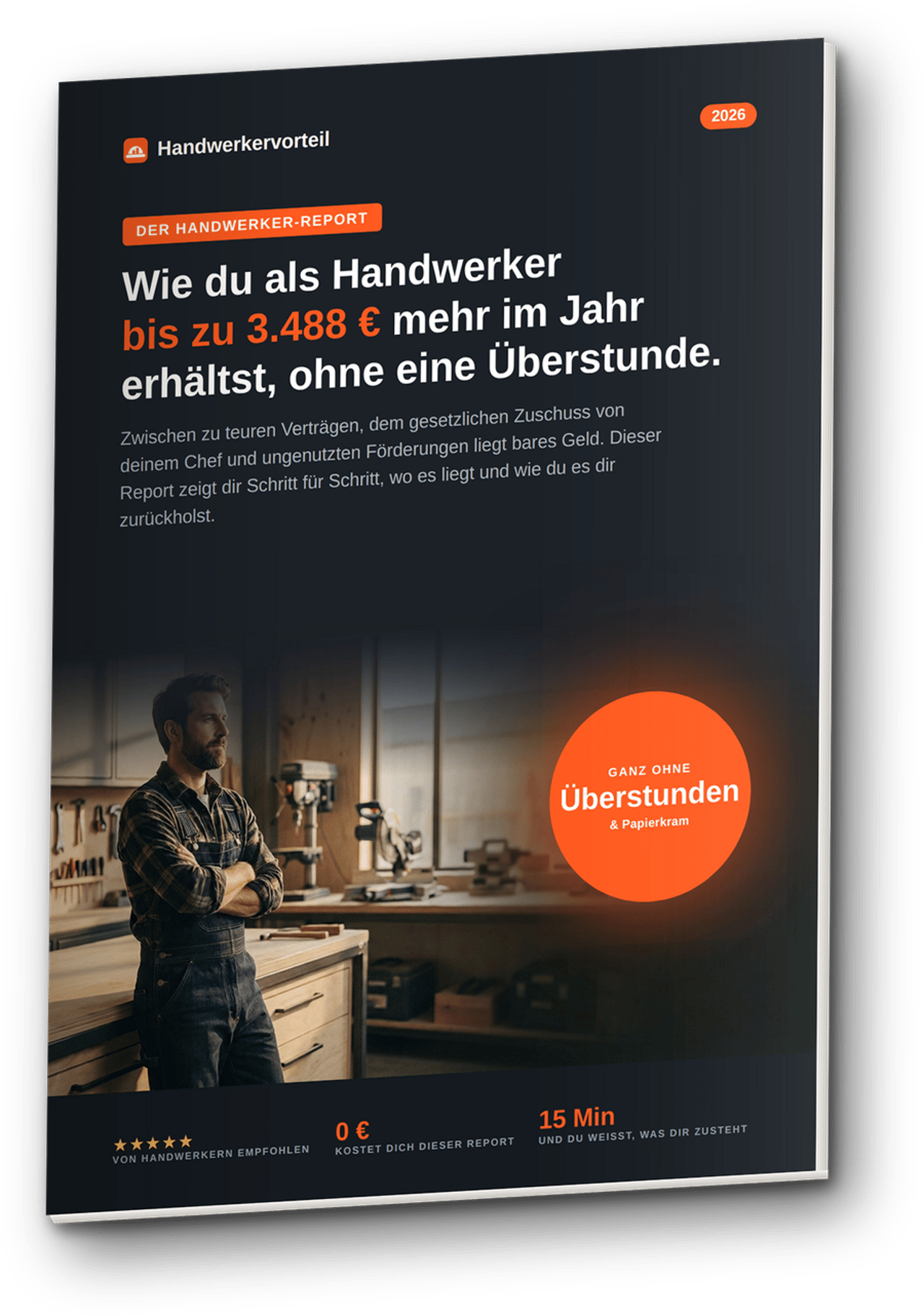 Der Handwerker-Report 2026 als gedrucktes Heft