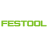 Grünes Festool-Logo auf dunkelgrünem Hintergrund.