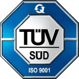 TÜV SÜD zertifiziert nach ISO 9001