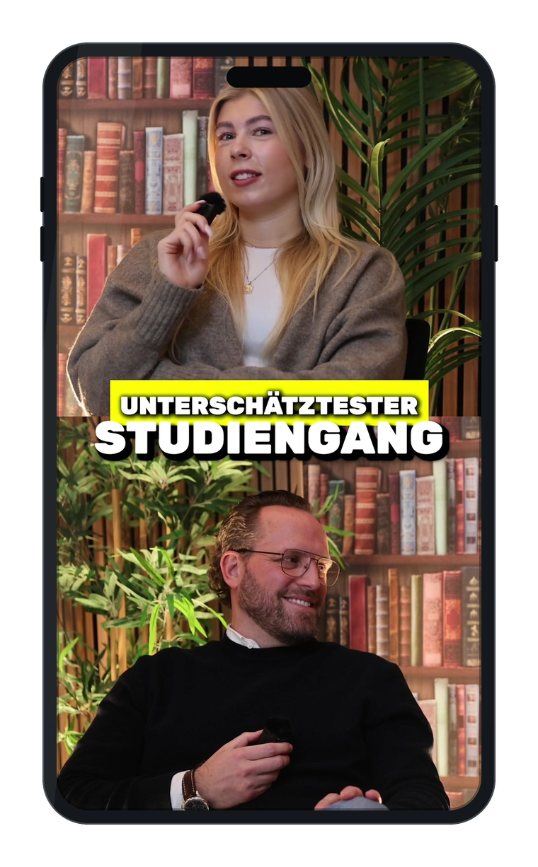 Das Video über den Studiengang Materialwissenschaft auf dem Smartphone