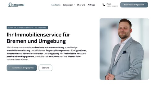 Webdesign Beispiel von Suhrhoff Webdesign