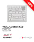 Weißes Yamaha FGDP-30 Finger-Drum-Pad mit Tasten und Lautsprechergitter, rotes -60%-Banner oben rechts.