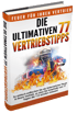 Buchcover "Die ultimativen 77 Vertriebstipps" mit Feuerwehrmann, brennendem Feuerwehrauto und Flammen.