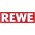 Global Munich Events München -Rotes Rechteck mit weißem REWE Schriftzug als REWE LOGO