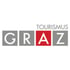 Tourismus GRAZ-Logo mit "GRAZ" in grauen und roten Quadraten und "Tourismus" darüber.
