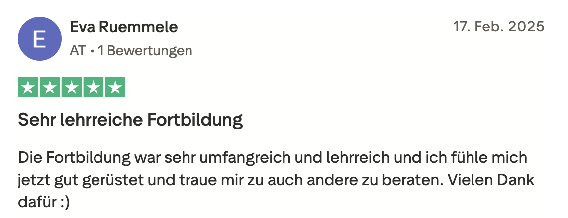 Bewertung Eva Ruemmele