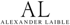 Logo mit den schwarzen Buchstaben „AL“ über „ALEXANDER LAIBLE“.