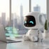 Digitaler Mitarbeiter von KiCo AI arbeitet eigenständig am Laptop - symbolisiert Automatisierung von Prozessen im Vertrieb und Support. | www.kicoai.com