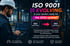 Man in hard hat looking at laptop with "ISO 9001 IS EVOLVING. Is your system ready for the 2026 update?"