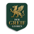 Goldener Greif auf grünem Schild, darunter "DER GREIF" und "LEOBEN".