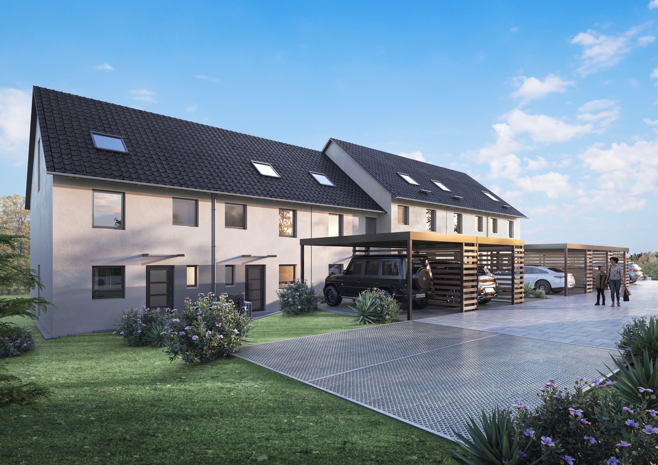 JO.HANS! Neubau Reihenhäuser und Doppelhaus in Günzburg-Nornheim, Außenansicht