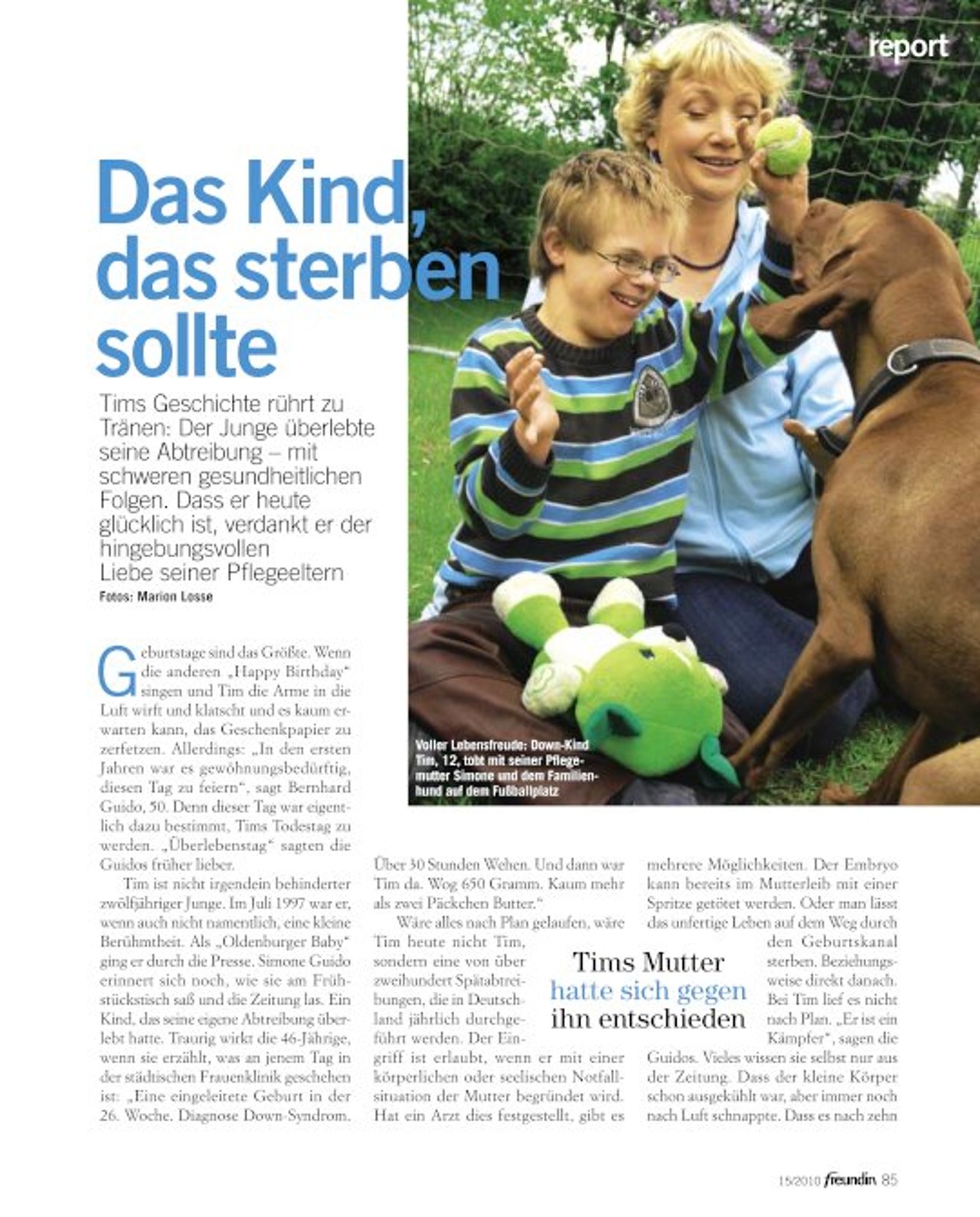 Das Kind, das sterben sollte.