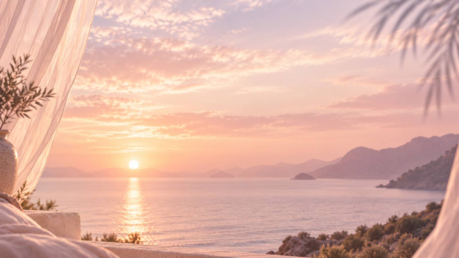 Sonnenuntergang über dem Meer