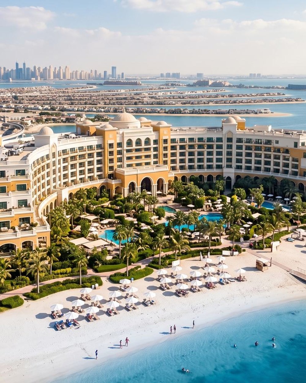 Resort mit Strand und Pool auf Palm Jumeirah in Dubai