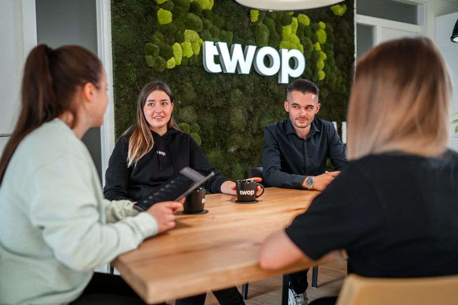 Team-Meeting bei twop