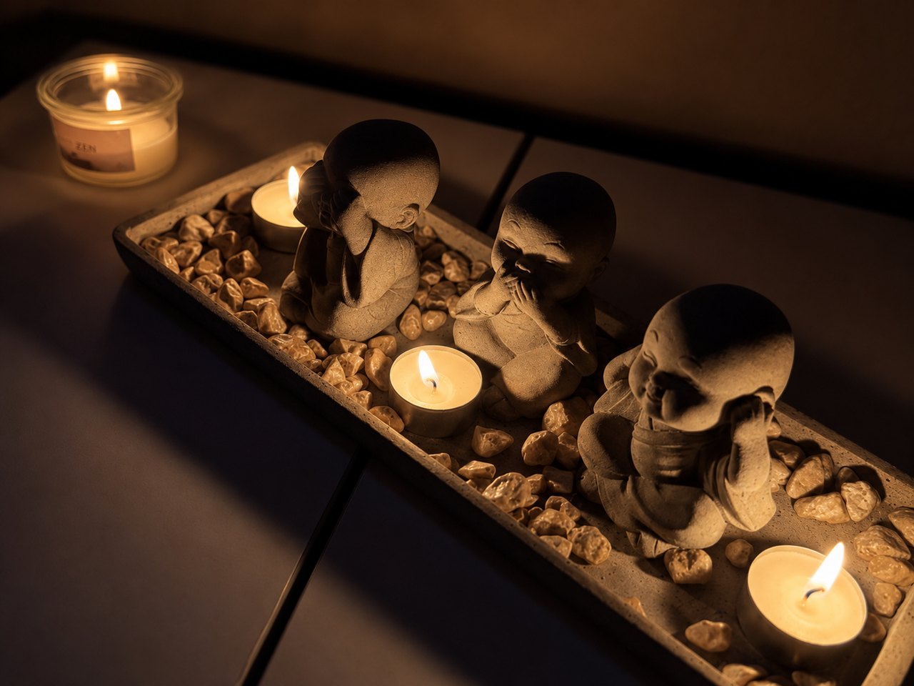 Ruhig vorbereiteter Behandlungsplatz für die Wellnessmassage im SWON Studio in Pforzheim