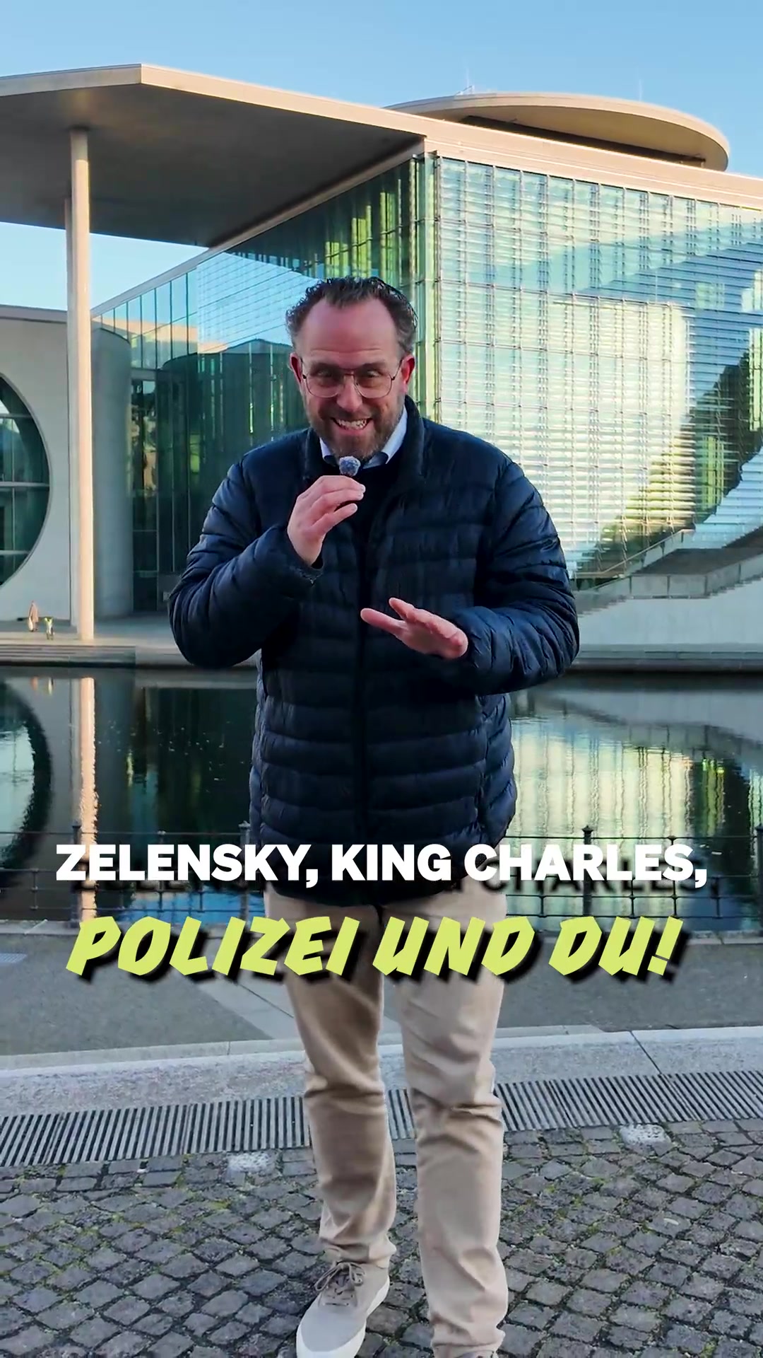 Drei Standbilder aus den Videos für die Polizei beim Deutschen Bundestag auf Smartphones