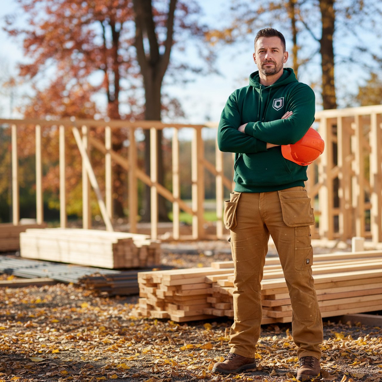 Bedruckter Hoodie für Handwerker