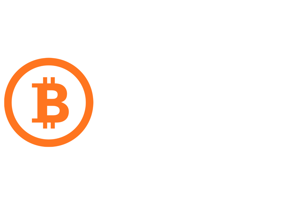 Oranges Bitcoin-Logo und der weiße Text "CryptoKlar" auf dunkelgrünem Hintergrund.