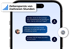Smartphone mit Chatverlauf: "Zeitersparnis von mehreren Stunden" und Konversation über Probetraining.
