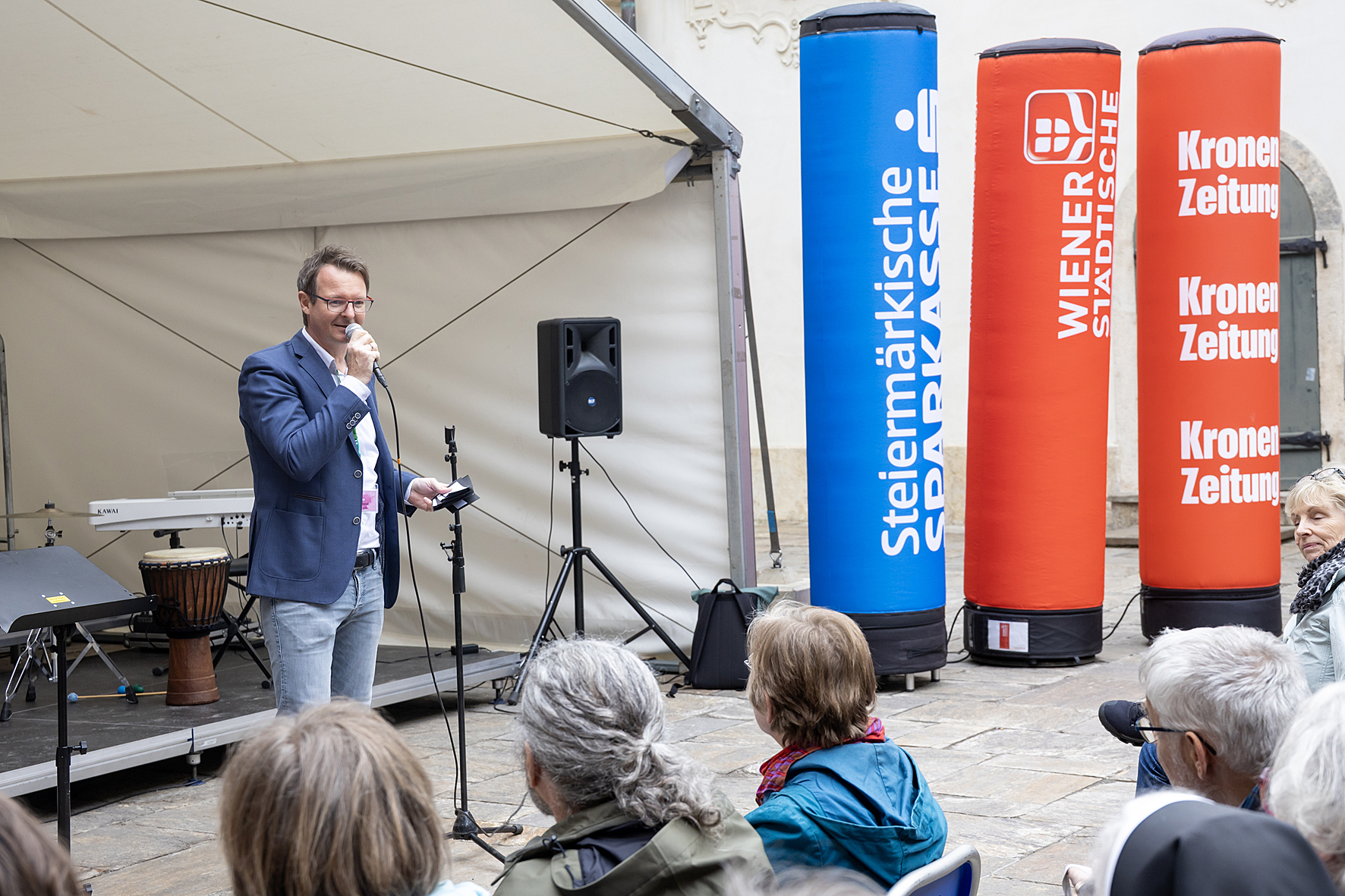 Depotchor Linz at the concert of the festival choirs in the Landhaushof, Voices of Spirit 2026, Graz