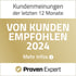 Kundenmeinungen der letzten 12 Monate: VON KUNDEN EMPFOHLEN 2024. Mehr Infos. Proven Expert.