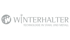 Winterhalter Logo: Grauer "W"-Buchstabe und Text "WINTERHALTER TECHNOLOGIE IN STAHL UND METALL".