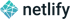 Netlify logo featuring a teal diamond with a geometric network pattern next to the word netlify in dark gray text.