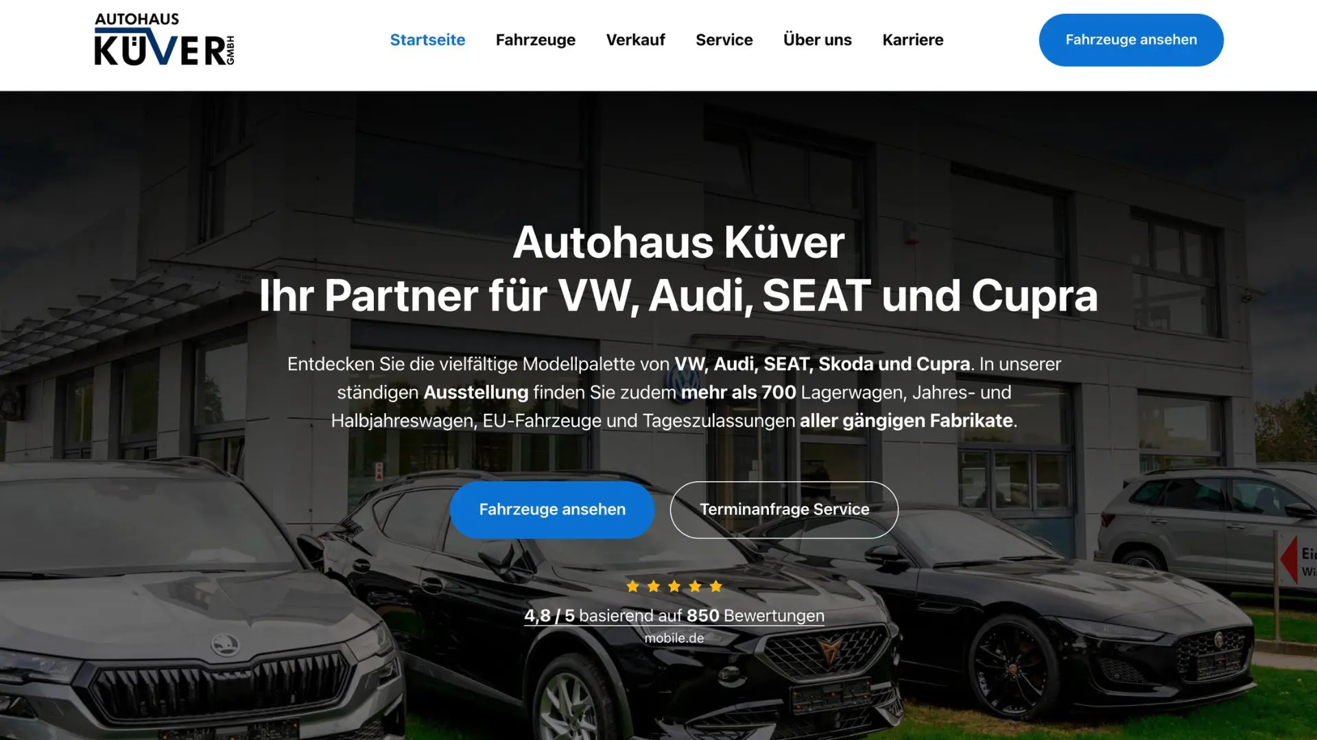 Webdesign Beispiel von Suhrhoff Webdesign