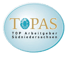 TOPAS Logo: TOP Arbeitgeber Südniedersachsen mit Diamant-Symbol.