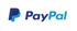 PayPal Logo mit zwei überlappenden blauen "P"-Symbolen und dem Schriftzug "PayPal" in blau und hellblau.