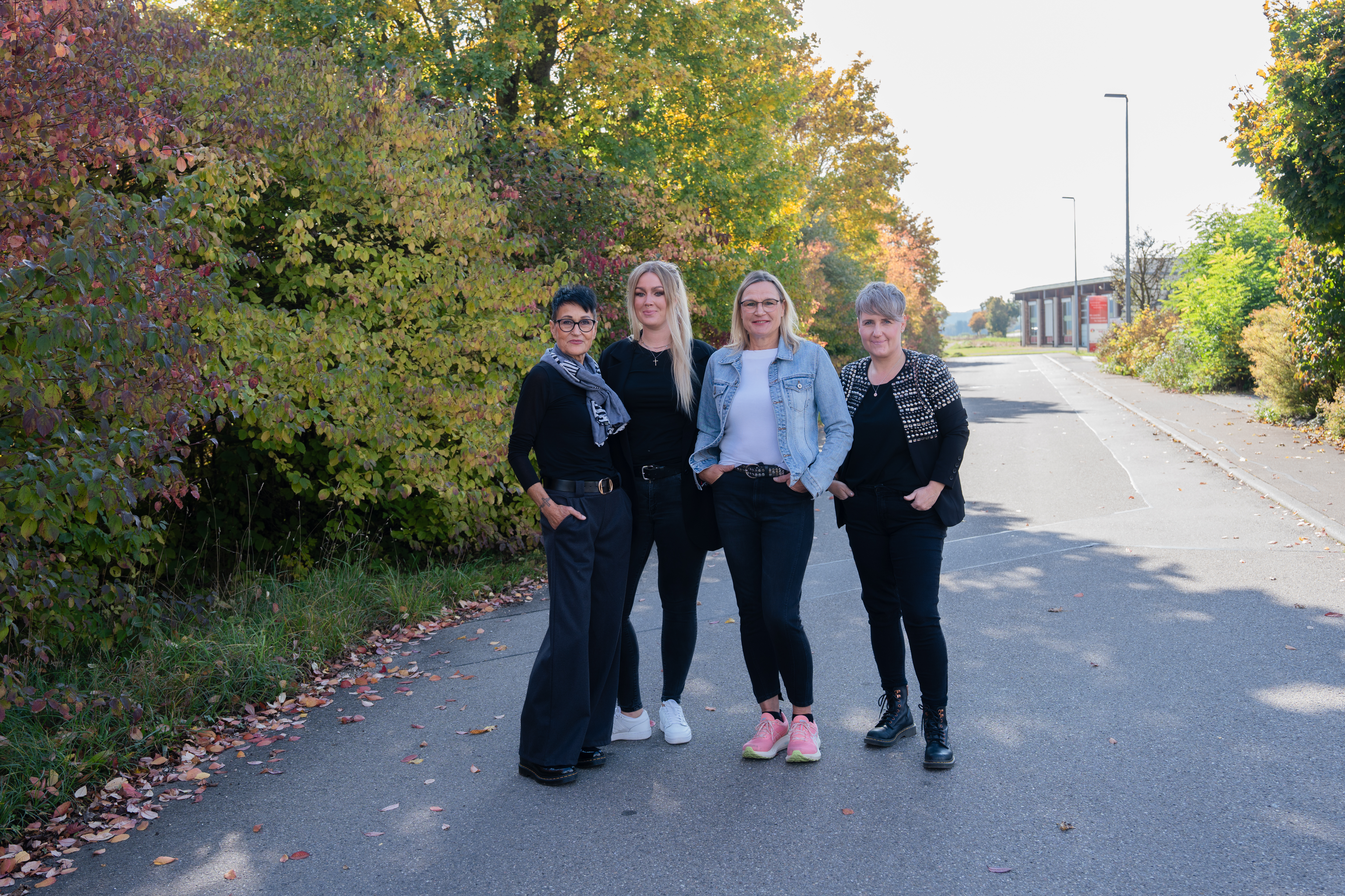 Parkplatz vor dem Studio