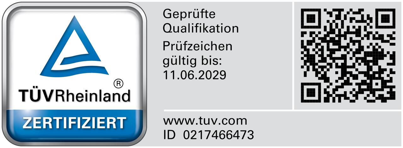 TÜV-zertifiziert