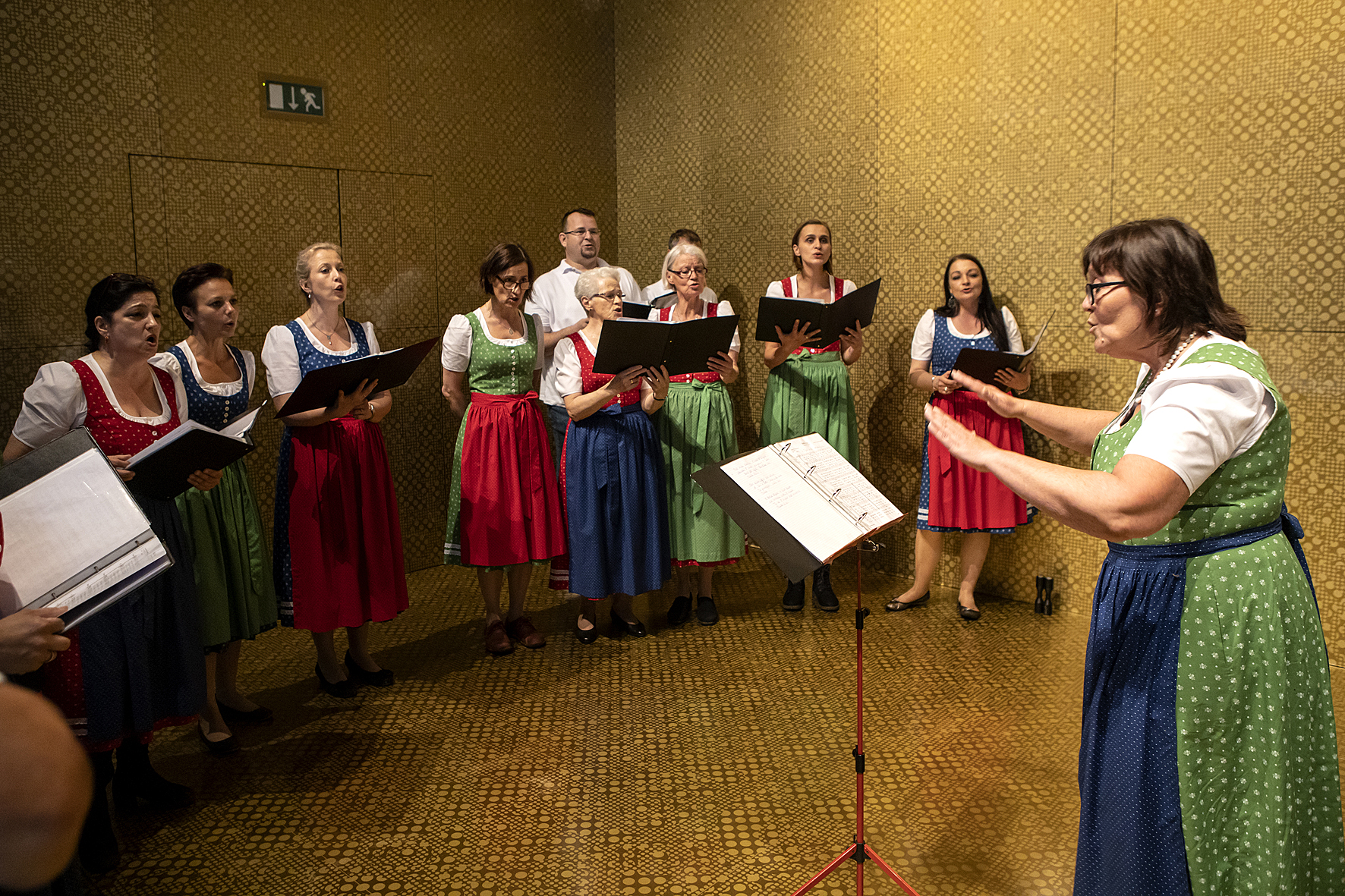 Gesangsverein Deutschlandsberg performing in the Orangerie during the Long Night of Choirs, Voices of Spirit 2019, Graz