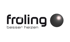 Froling Logo mit Schriftzug "besser heizen" und einer grauen Kugel.