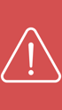 Weißes Ausrufezeichen in einem dreieckigen Warnsymbol auf rotem Hintergrund.