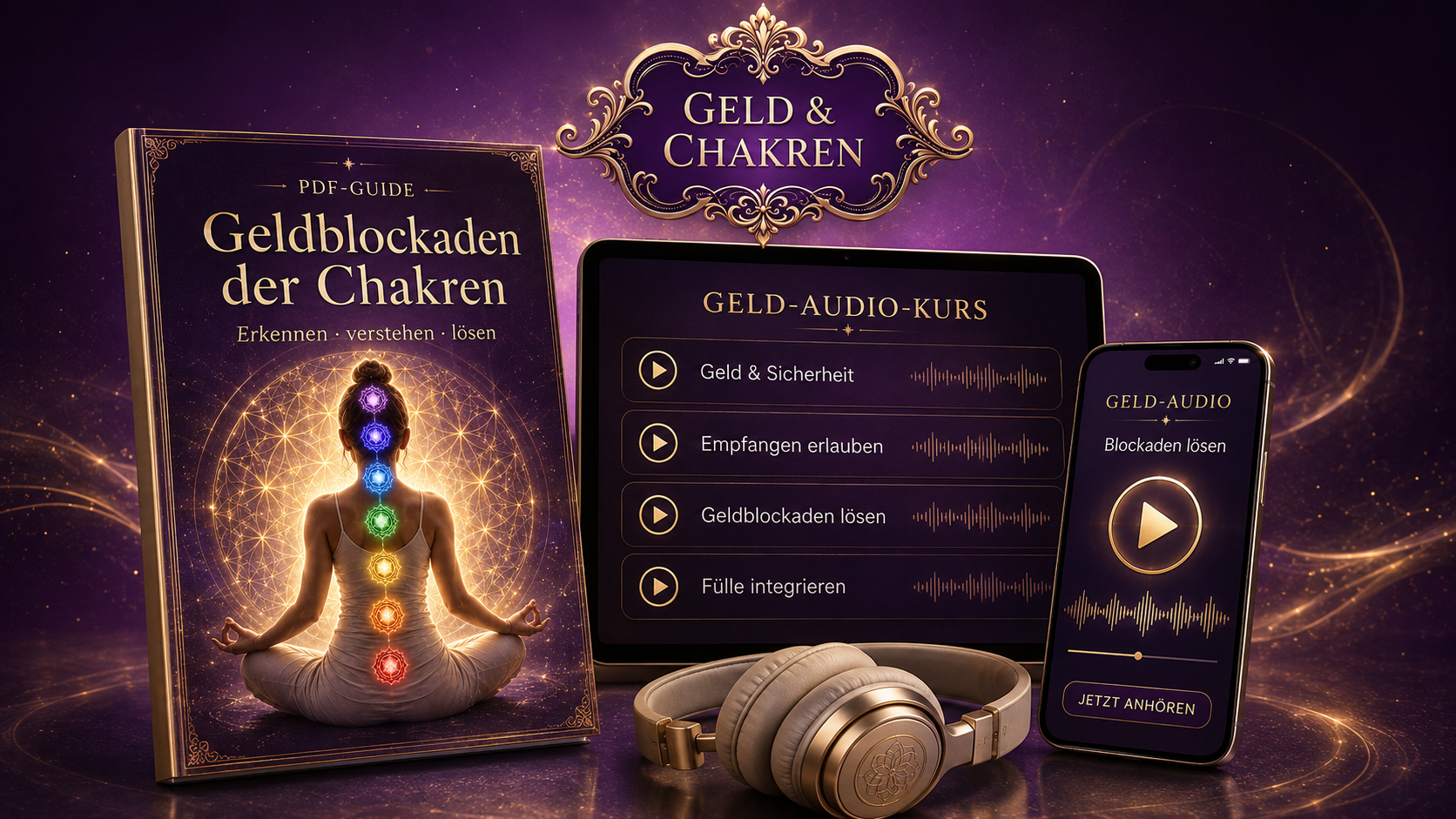 Guide Geldblockaden der Chakren mit Audio-Kurs
