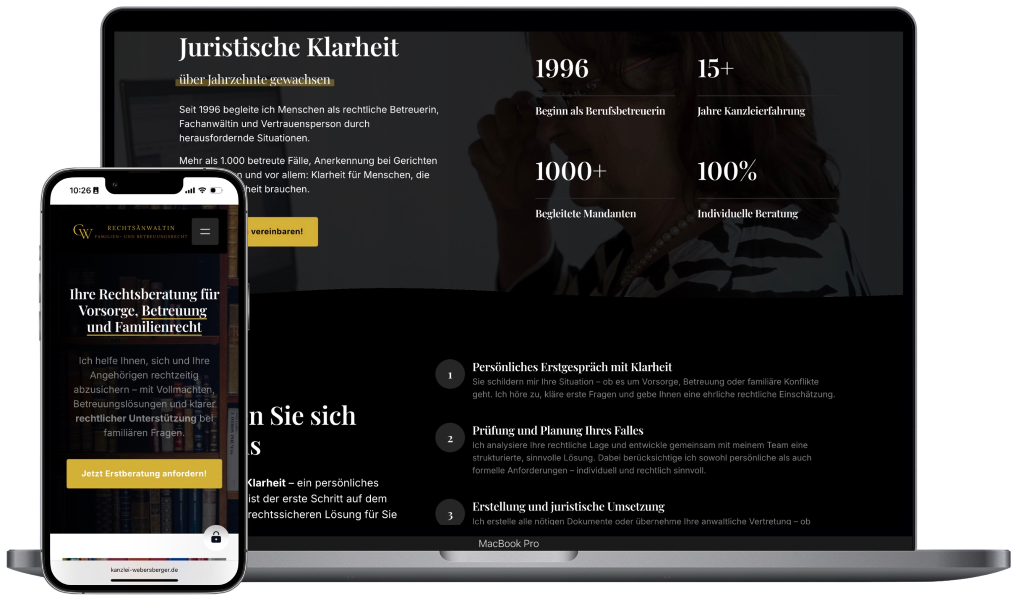 Kanzlei Webersberger Website Preview