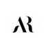 Schwarzes Logo mit den stilisierten, verbundenen Buchstaben A und R auf weißem Hintergrund.
