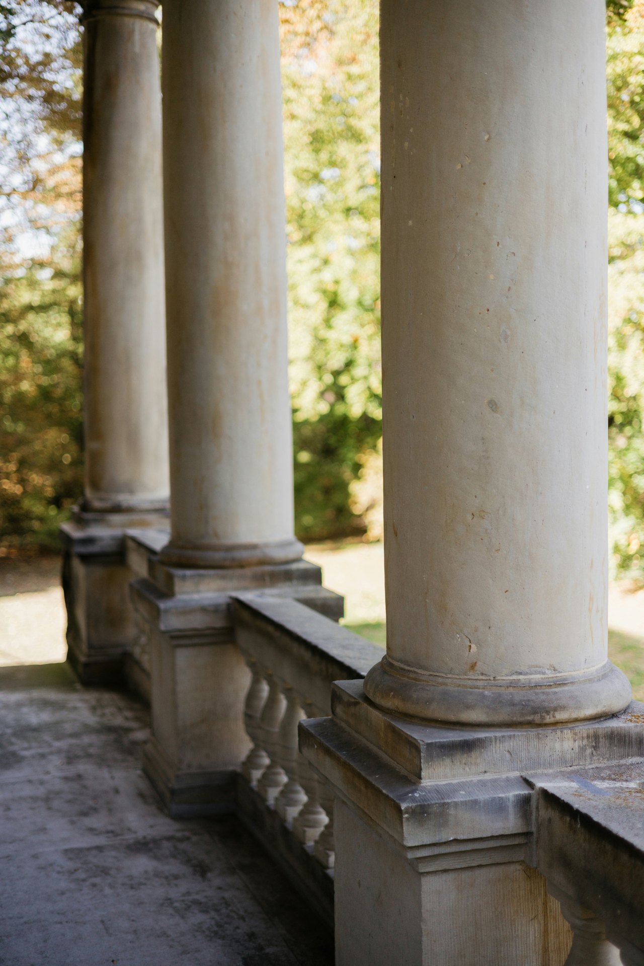 Classical stone colonnade — a study in structure and permanence