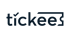 Tickees-Logo mit stilisiertem Haken über dem "i" und Ticketform am Ende.