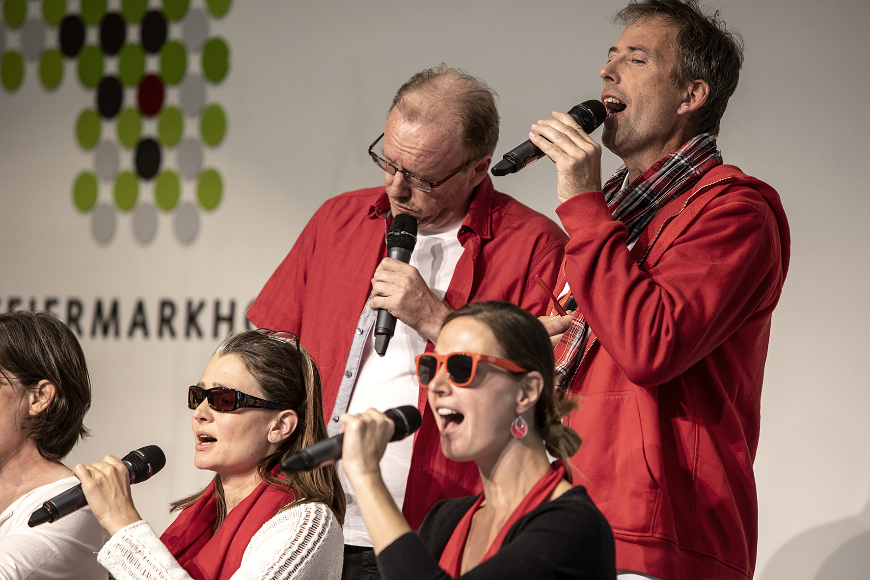 Vocal ensemble Herzonanz at the Just Sing It workshop concert, Voices of Spirit 2019, Graz