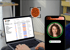 Laptop displaying Reglio software with a list of users, next to a smartphone showing "Identity Verified" via facial recognition.