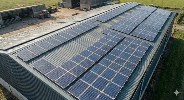 Gereinigte Photovoltaikanlage nach VP-Solar Reinigung