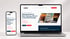 Laptop und Smartphone zeigen die Website der Firma Dippe, Meisterbetrieb für Bad, Heizung, Klima und erneuerbare Energie.
